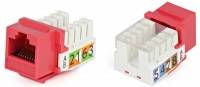 Вставка Keystone Jack RJ-45(8P8C), категория 5e, Dual IDC, красная Вставка Keystone Jack RJ-45(8P8C), категория 5e, Dual IDC, красная