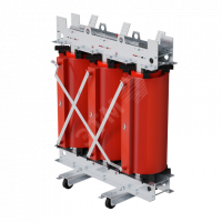 Трехфазный силовой трансформатор с литой изоляцией сухого типа мощностью1600 кВА  класс напряжения 10/0,4 кВ D/Yn–11, IP