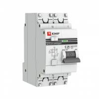 Дифференциальный автомат АД-32 1P+N 40А/300мА (характеристика C, AC, электронный, защита 270В) 4,5кА EKF PROxima
