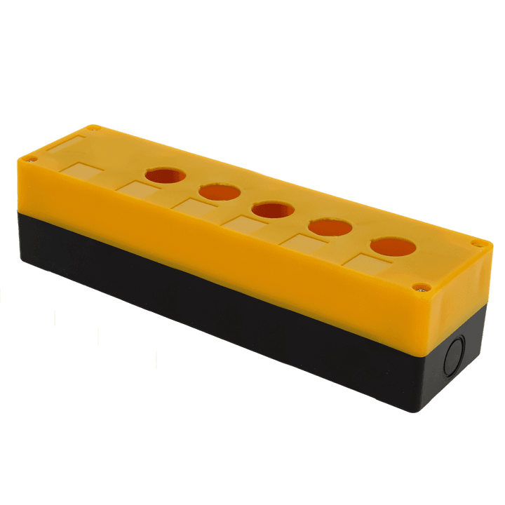 Корпус КП105 пластиковый 5 кнопок желтый EKF PROxima