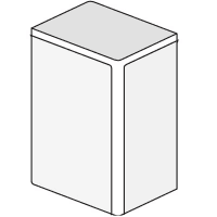 LM 22x10 Заглушка белая (розница 4 шт в пакете, 20 пакетов в коробке)