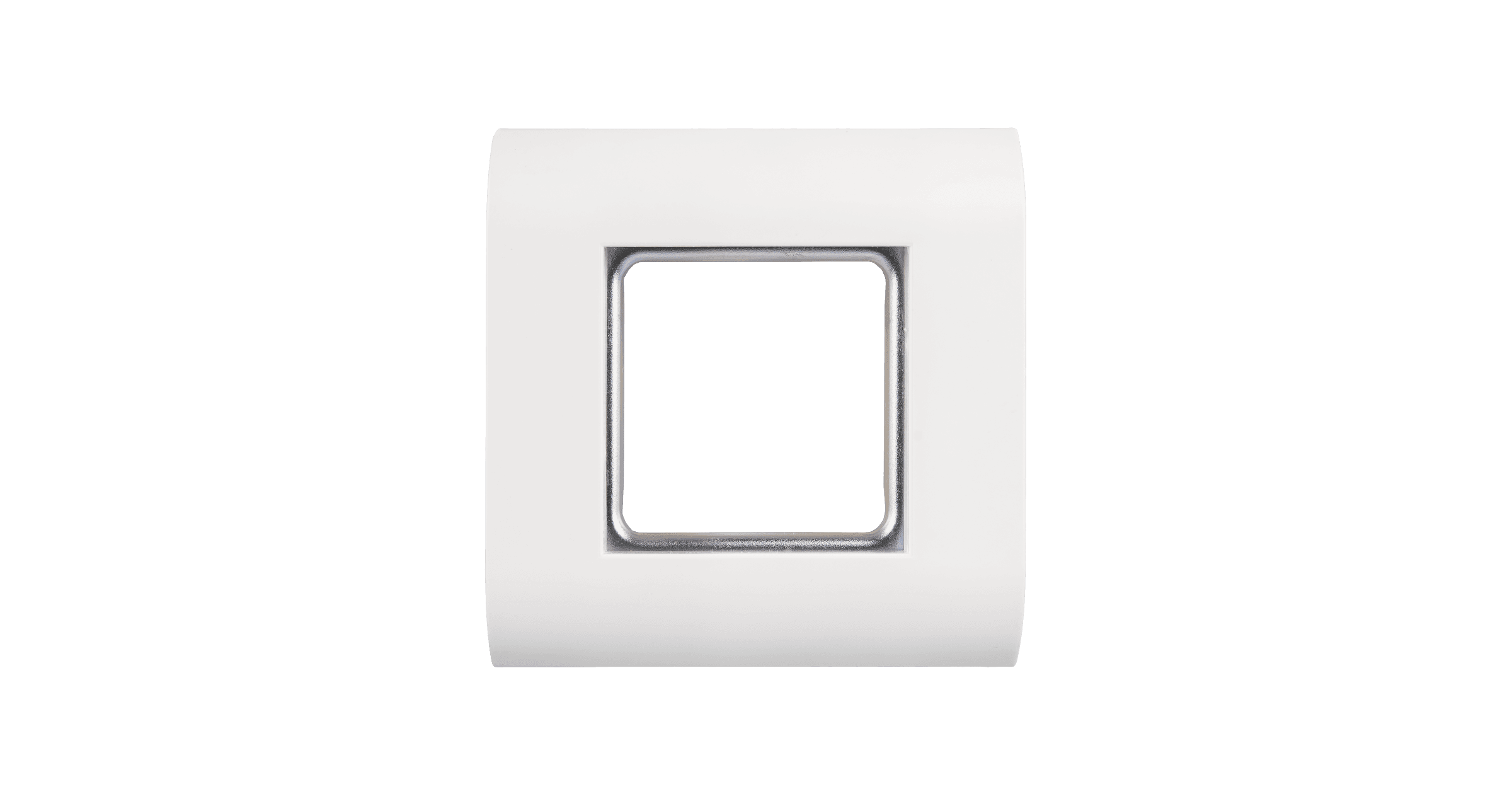 Настенная лицевая панель NIKOMAX под 1 вставку типа Mosaic 45х45мм, с подрамником, белая
