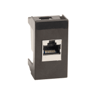 Розетка RJ-45 категория 6, Viva, 1 модуль, черная DKC Розетка RJ-45 категория 6, Viva, 1 модуль, черная DKC
