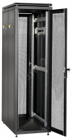 ITK Шкаф сетевой 19" LINEA N 28U 600х1000 мм перфорированные двери черный