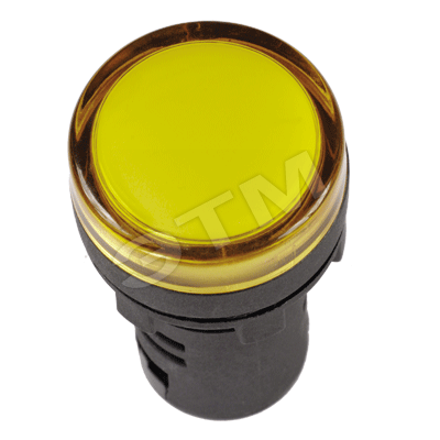 Лампа AD22DS(LED)матрица d22мм желтый 12В AC/DC ИЭК