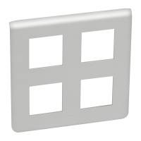 Рамка 2x2x2 пластиковая алюминий MSC N Legrand Рамка 2x2x2 пластиковая алюминий MSC N Legrand