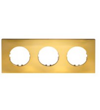 Рамка 3-постовая квадрат (золото) Vintage-Quadro