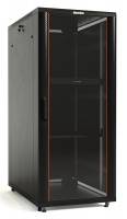 Шкаф напольный 19-дюймовый, 42U, 2055x800х1200 мм (ВхШхГ), передняя стеклянная дверь со стальными перфорированными боковинами, задняя дверь сплошная, ручка с замком, крыша нового типа, цвет черный (RAL 9004), (разобранный) Шкаф напольный 19-дюймовый, 42U, 2055x800х1200 мм (ВхШхГ), передняя стеклянная дверь со стальными перфорированными боковинами, задняя дверь сплошная, ручка с замком, крыша нового типа, цвет черный (RAL 9004), (разобранный)