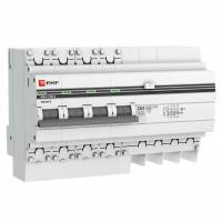 Дифференциальный автомат АД-4 10А/30мА (характеристика C, AC, электронный, защита 270В) 4,5кА EKF PROxima