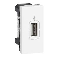 Розетка Mosaic USB 1 модуль белая Legrand Розетка Mosaic USB 1 модуль белая Legrand