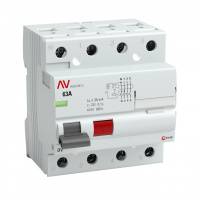 Четырехполюсное устройство защитного отключения DV 4P  40А/ 30мА (A) EKF AVERES