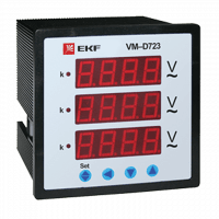 Вольтметр VM-D963 цифровой на панель (96х96) трехфазный PROxima EKF Electrotechnica Вольтметр VM-D963 цифровой на панель (96х96) трехфазный PROxima EKF Electrotechnica