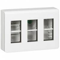 Розетка блок накладная 3х4 белая Legrand Розетка блок накладная 3х4 белая Legrand