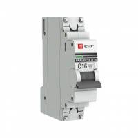 Автоматический выключатель 1P 25А (C) 6кА ВА 47-63 EKF PROxima mcb4763-6-1-25C-pro