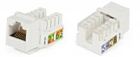Вставка Keystone Jack RJ-45(8P8C), категория 5e, Dual IDC, серая Вставка Keystone Jack RJ-45(8P8C), категория 5e, Dual IDC, серая