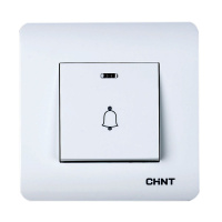 Выключатель дверного звонка с LED-подсветкой 10А 250В (CHINT)