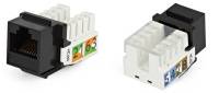 Вставка Keystone Jack RJ-45(8P8C), категория 5e, Dual IDC, черная Вставка Keystone Jack RJ-45(8P8C), категория 5e, Dual IDC, черная