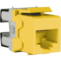 Модуль RJ45 Keystone категория 5е UTP жёлтый Schneider Electric Модуль RJ45 Keystone категория 5е UTP жёлтый Schneider Electric