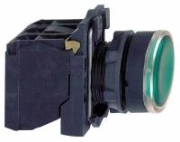 Кнопка 22 мм 230-240В зеленая с подсветкой Schneider Electric Кнопка 22 мм 230-240В зеленая с подсветкой Schneider Electric