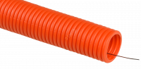 Труба гофр. ПНД d50 с зондом оранжевая тяжелая (15м) IEK
