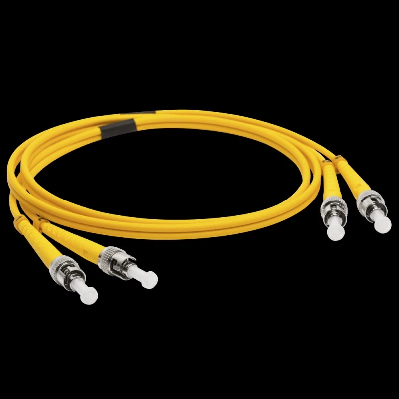 Патч-корд оптический LANMASTER, LSZH, дуплексный, ST/UPC-ST/UPC, SM, 10 м