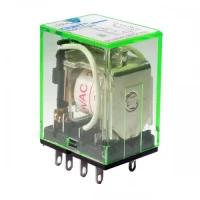Реле промежуточное с кнопкой тестирования NJDC-17(D)/4ZS 4 конт. с инд. LED 3А AC220В (CHINT)