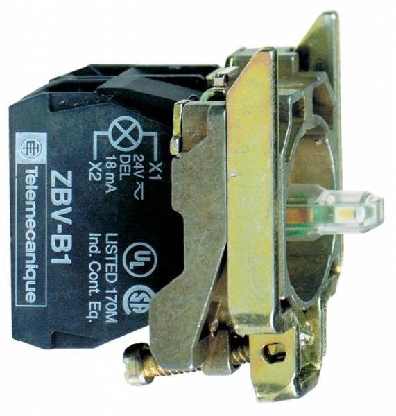 КОРПУС КНОПКИ 22ММ 24В С ПОДСВЕТКОЙ ZB4BW0B65