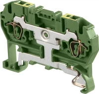 Клемма пружинная D1,5/4,P,4L 1,5мм,кв, земля