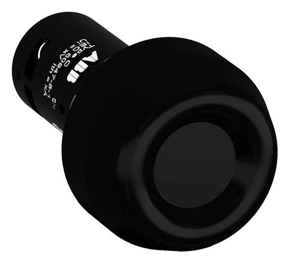 Кнопка усиленная CP6-10B-11 черная 1НО+1НЗ с резиновым колпачком IP69K