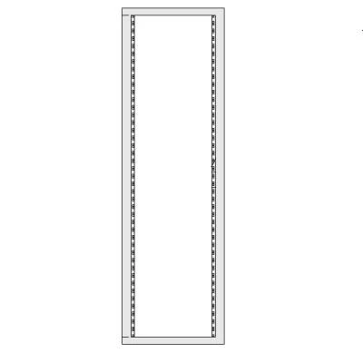 Задняя рама 37U для 19" оборудования в шкафы  1800 x 600мм