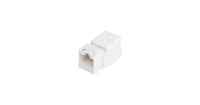 Модуль-вставка NIKOMAX типа Keystone, Кат.5е (Класс D), 100МГц, RJ45/8P8C, FT-TOOL/110/KRONE, T568A/B, неэкранированный, со шторкой, белый - гарантия: 5 лет расширенная / 25 лет системная
