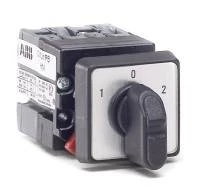 Переключатель OMURR1PB 3-х поз, (1R-0-2R) (одноуровневый) 25А РФ