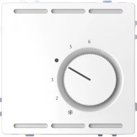 D-Life ТЕРМОРЕГУЛЯТОР с центр. пл. с перекл. конт.230В, БЕЛ. ЛОТОС, SD
