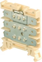Клемма HD2,5/6,3,3G,3G,1, 6 quick-connect (fast on) 6,3x0,8мм, 2,5 мм,кв,, горизонтальные