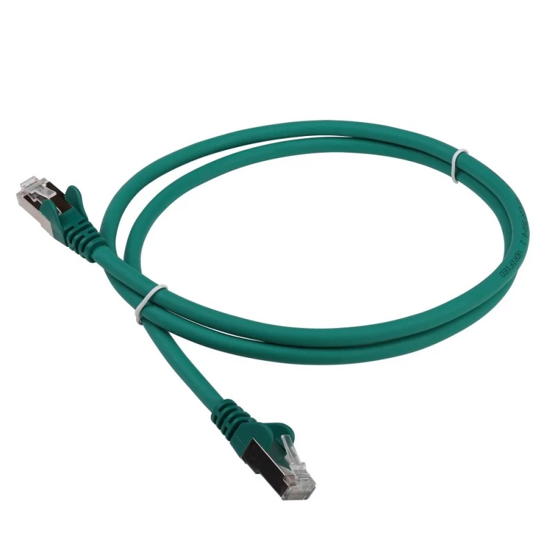 Патч-корд LANMASTER LSZH FTP кат.6, 0.5 м, зеленый