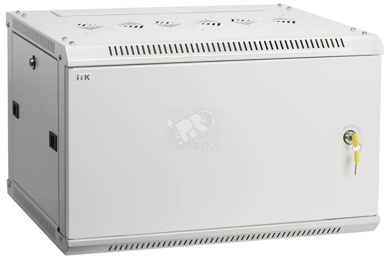 ITK Шкаф LINEA W 9U 600x450 мм дверь металл, RAL7035