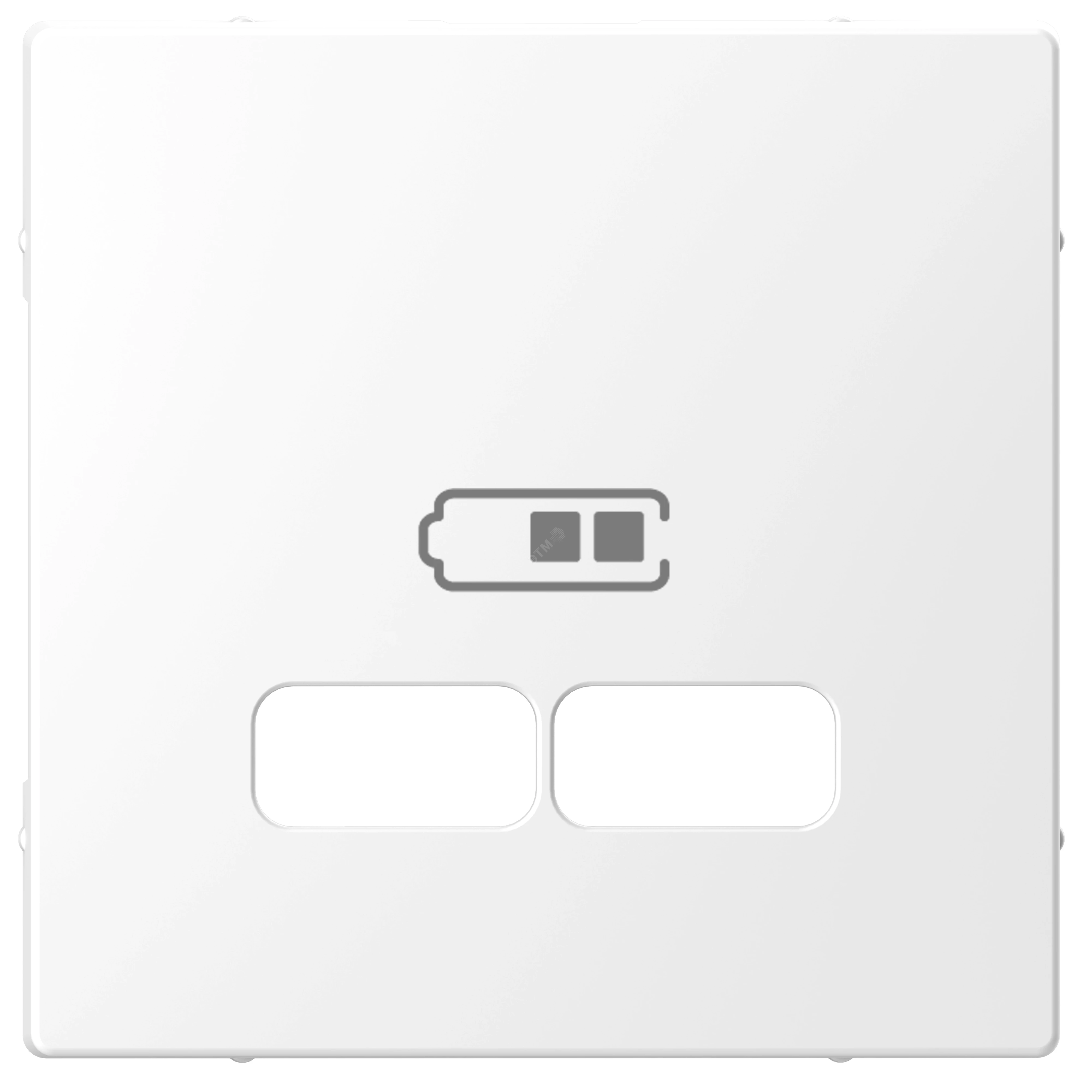 D-Life, ЦЕНТРАЛЬНАЯ НАКЛАДКА для USB механизма 2,1А, БЕЛ. ЛОТОС, SD