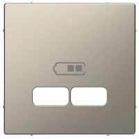 D-Life, ЦЕНТРАЛЬНАЯ НАКЛАДКА для USB механизма 2,1А, НИКЕЛЬ, SD