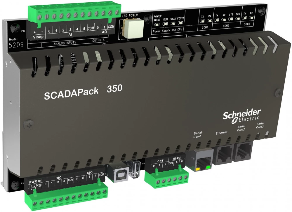 SCADAPack 350 RTU,3 газ&жид поток,IEC61131,2 A/O