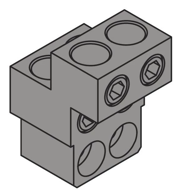 Выводы силовые для стационарного выключателя FC CuAl 4x240mm2 T7-T7M-X1 1250 (комплект из 8шт,)