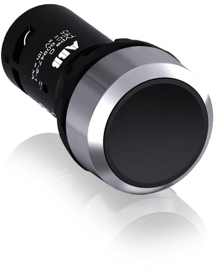 Кнопка CP2-30B-11 черная с фиксацией 1НО+1HЗ