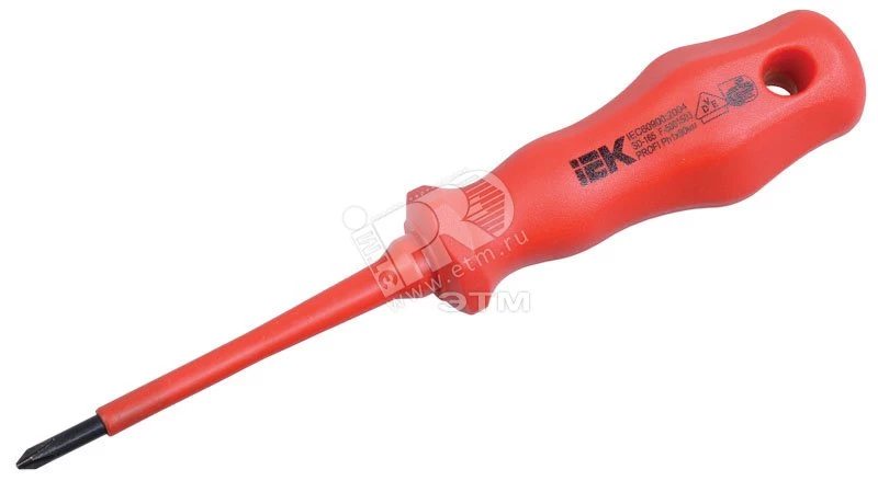 Отвертка шлицевая Profi 6.5х150мм 1000В IEK