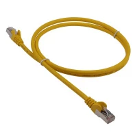 Патч-корд LANMASTER LSZH FTP кат.5e, 1.0 м, желтый