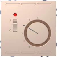D-Life ТЕРМОРЕГУЛЯТОР с центр. пл. с выкл.230В, ШАМПАНЬ, SD