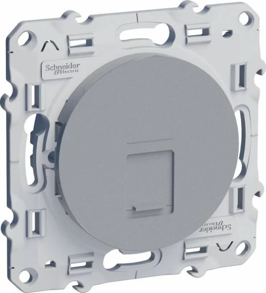 Компьютерная розетка ODACE RJ45 5 UTP infr алюминий