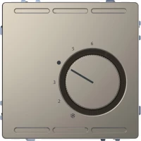 D-Life ТЕРМОРЕГУЛЯТОР с центр. пл. с перекл. конт.24В, НИКЕЛЬ, SD