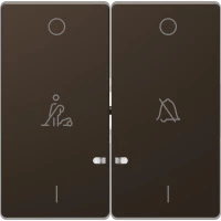 D-Life КЛАВИША 2-ная, линзой LED, символ: звонок/горничная, МОККО , SD