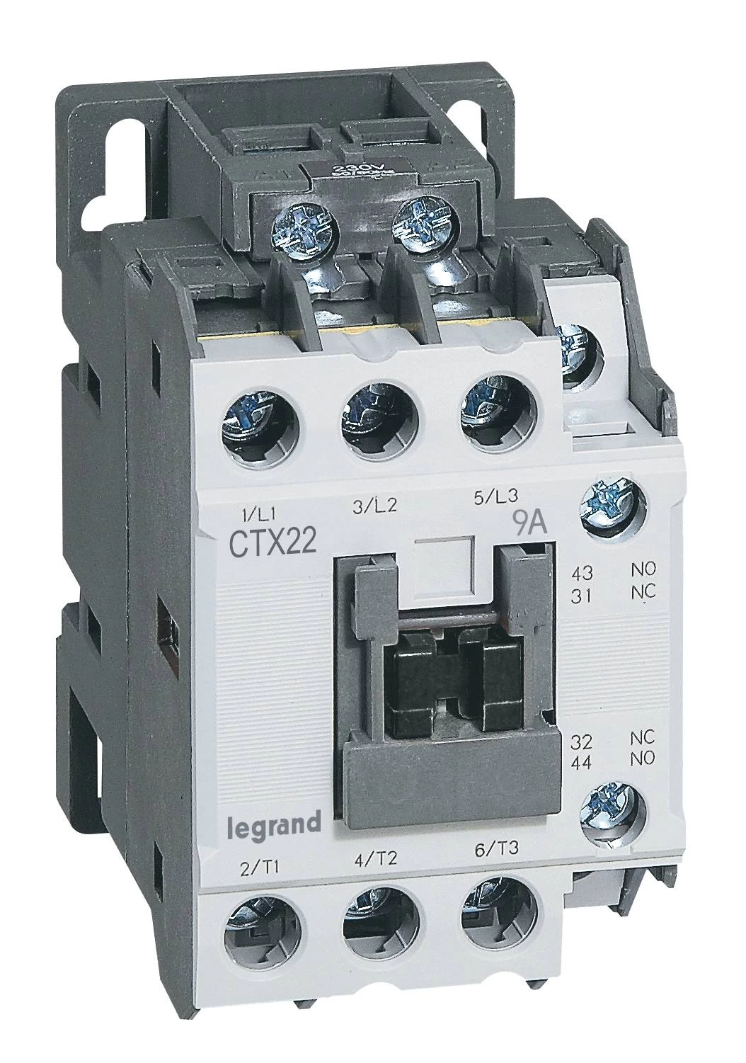 Контактор CTX3 3P 9A 1но1нз ~380V