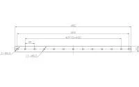 Медная панель заземления, 19&quot; Hyperline