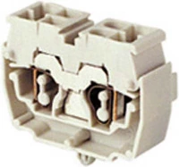 Клемма DH2,5/10,4L пружинная 2,5мм,кв, серая, монтаж ножки в плату